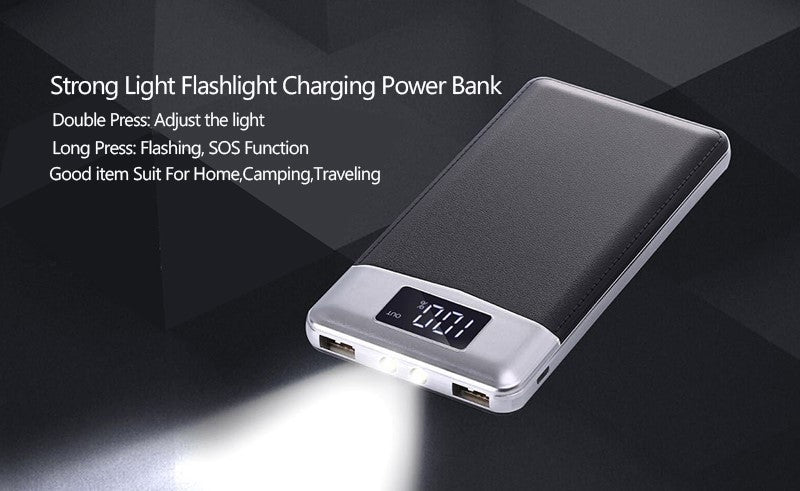 Portable Power Bank with Display Charger