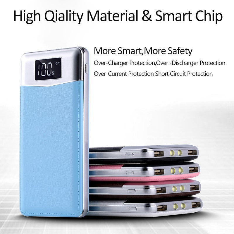 Portable Power Bank with Display Charger
