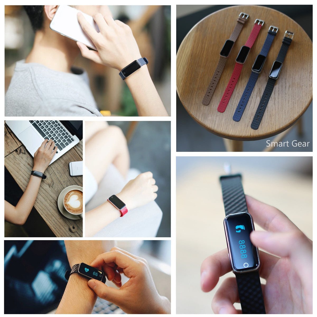 Slim Fit Smart Watch and Heart Rate and Activity Monitor